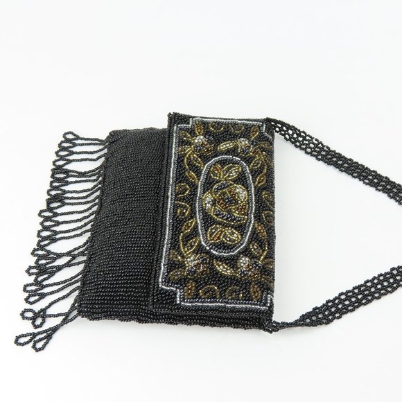 La Regale Fully Beaded Purse Clutch Wristlet - Picture 8 of 11